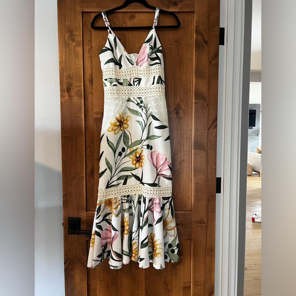 NWT PatBo Jasmin Fitted Midi Dress